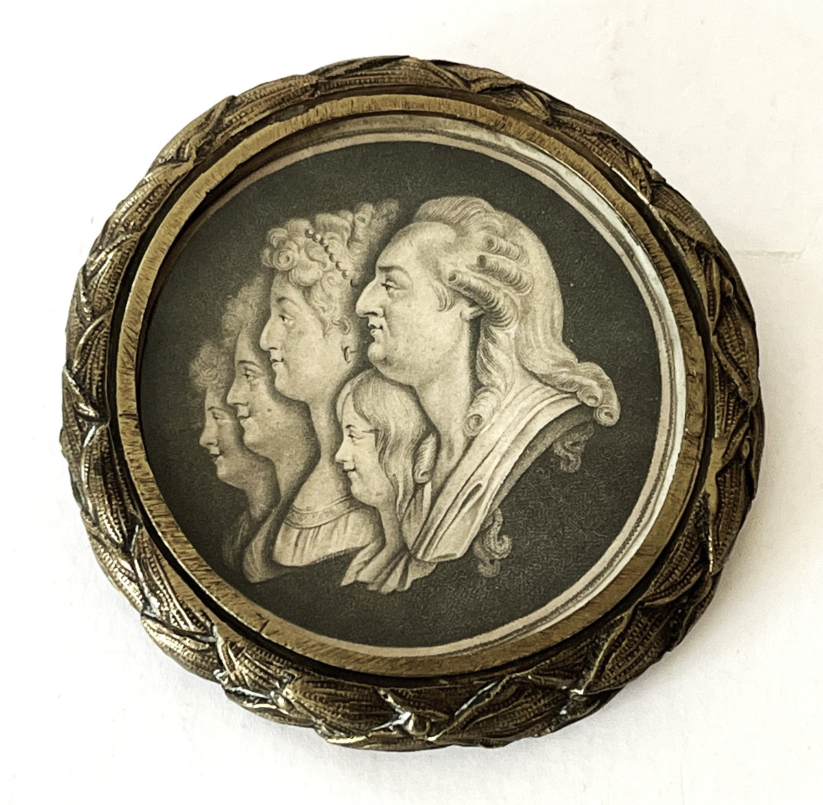 The Royal Family, Louis XVI, Marie Antoinette And Their Children, Legitimist Engraving-photo-3