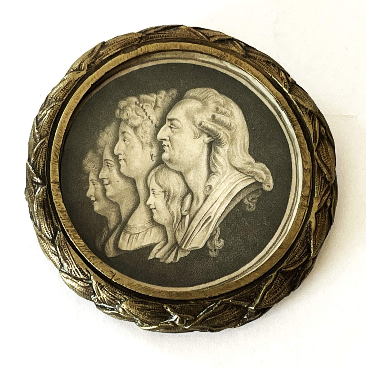 The Royal Family, Louis XVI, Marie Antoinette And Their Children, Legitimist Engraving