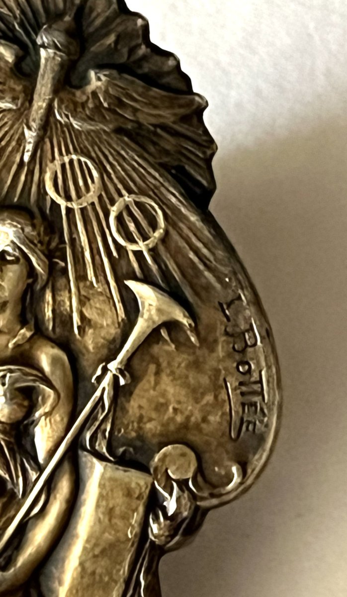 Christofle, 1900 Paris World's Fair, Silver Jury Badge By Bottée-photo-2