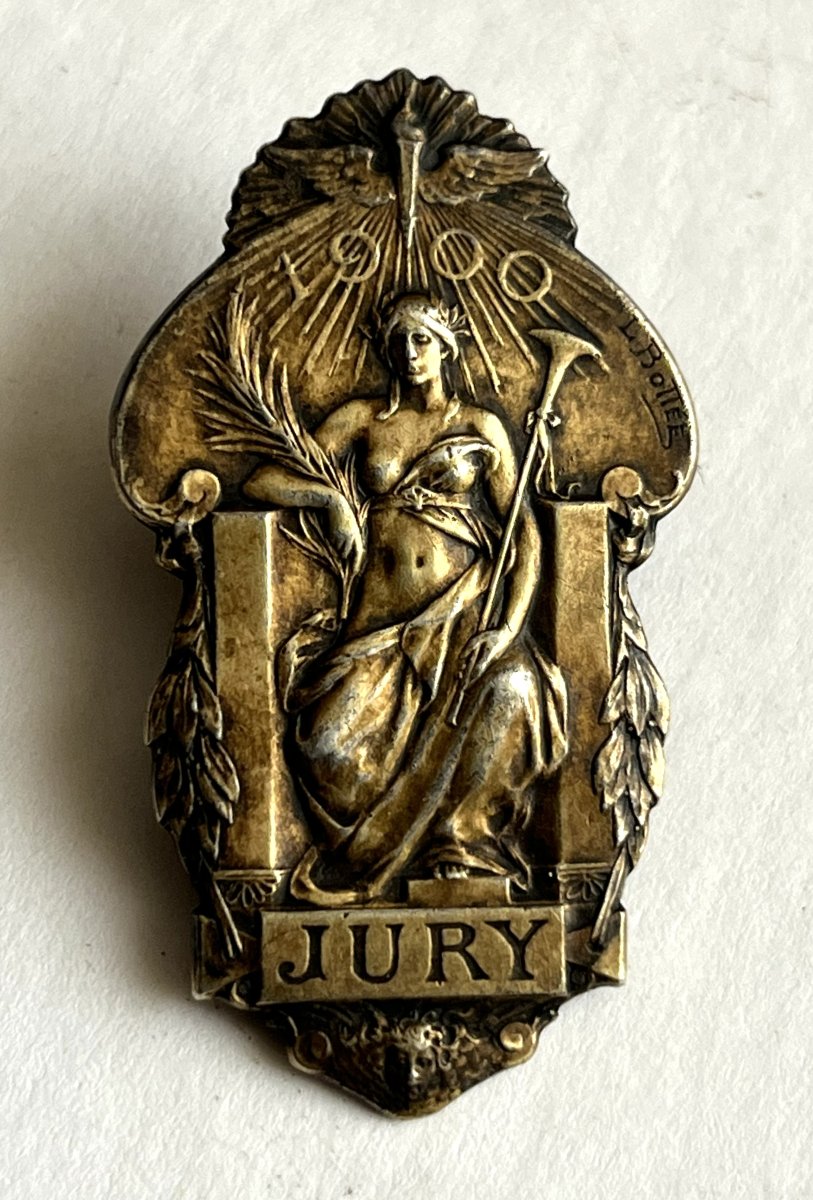 Christofle, 1900 Paris World's Fair, Silver Jury Badge By Bottée