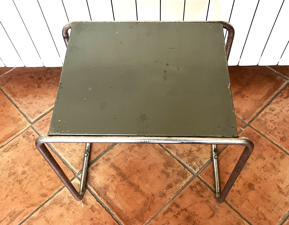 Marcel Breuer édition Thonet, trois tables gigognes des années 1930, Bauhaus-photo-4