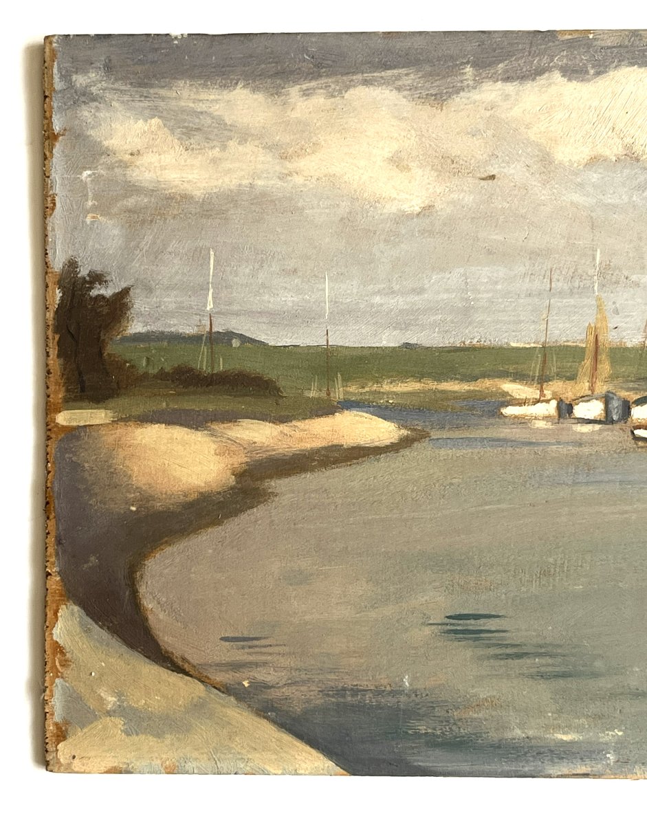Gabriel Charlopeau 1927 port naturel en Vendée ou Charente Maritime-photo-2