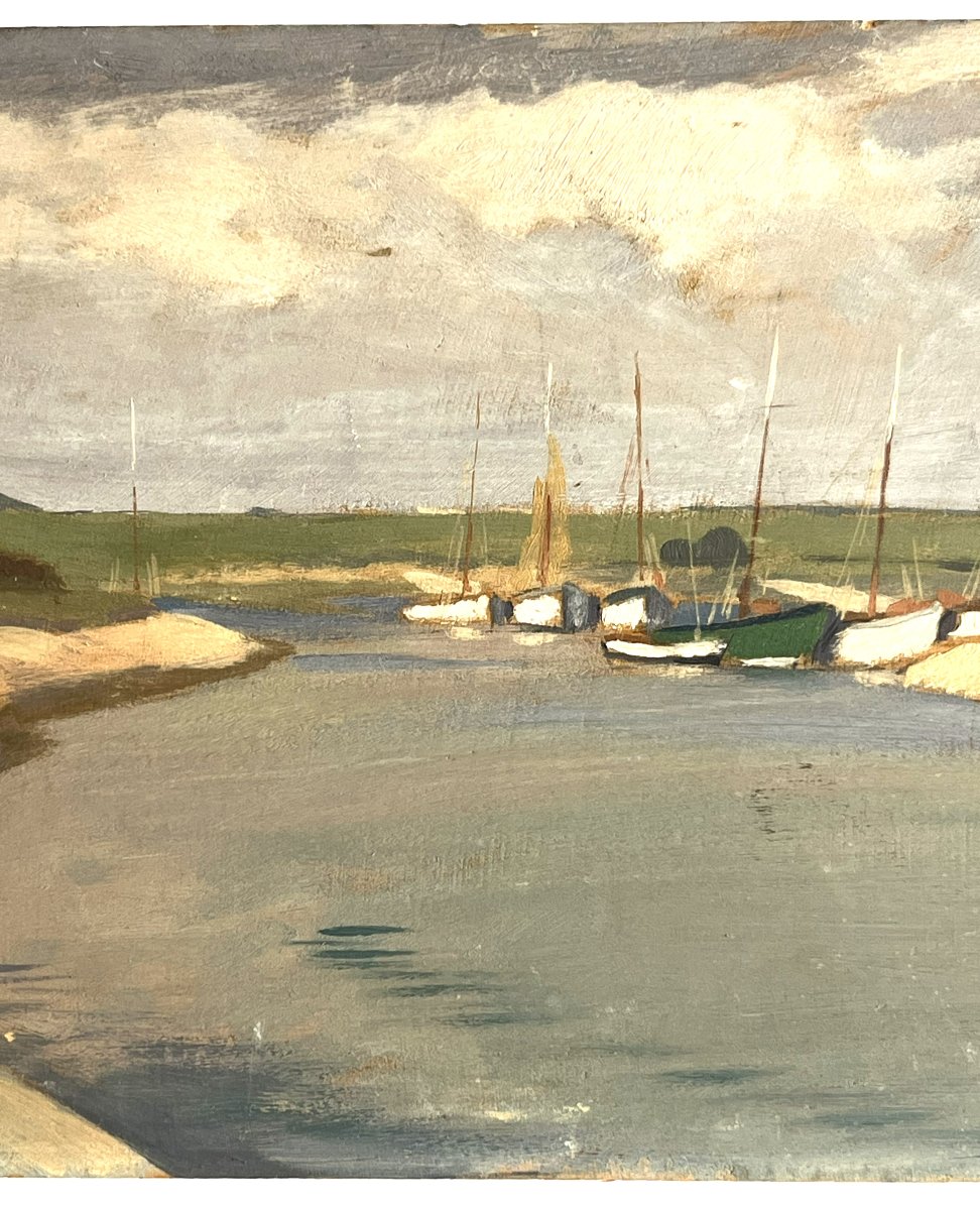 Gabriel Charlopeau 1927 port naturel en Vendée ou Charente Maritime-photo-3