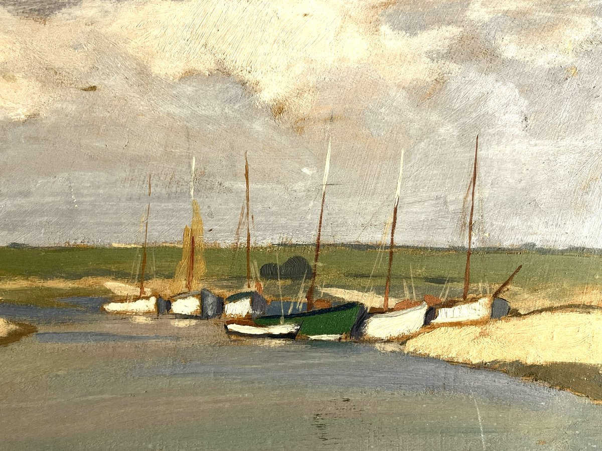 Gabriel Charlopeau 1927 port naturel en Vendée ou Charente Maritime-photo-2
