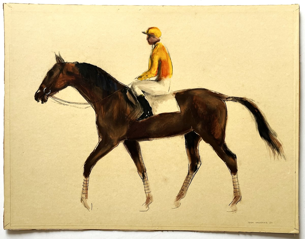 John Skeaping 1901/1980  "avant la course" Jockey sur son cheval-photo-2