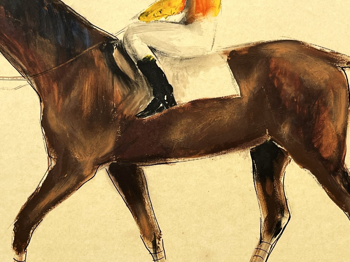 John Skeaping 1901/1980  "avant la course" Jockey sur son cheval-photo-4