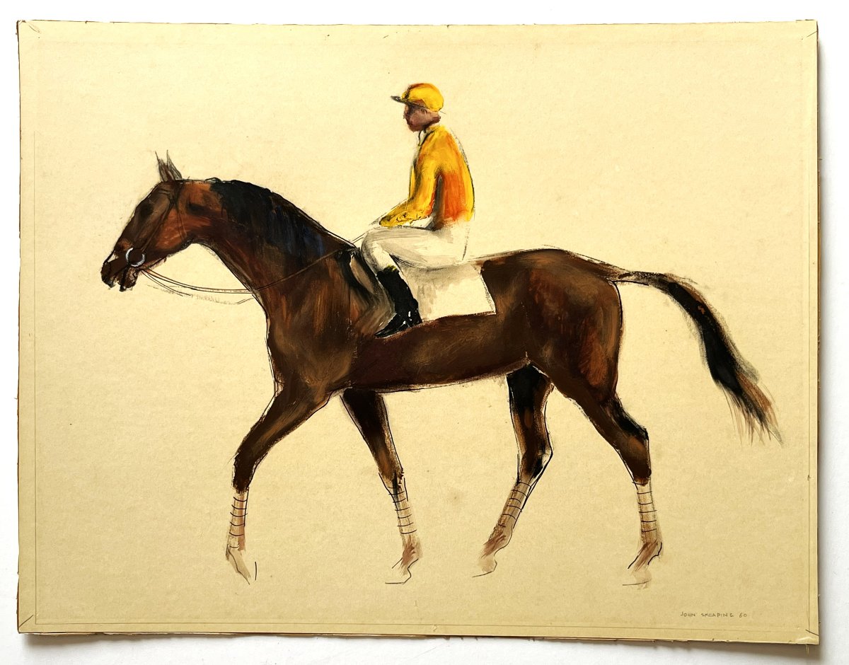 John Skeaping 1901/1980  "avant la course" Jockey sur son cheval