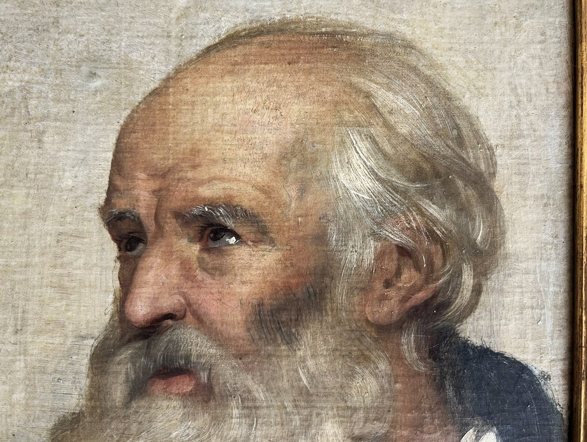 18th-century French School, Portrait Of A Philosopher, Sketch.-photo-5