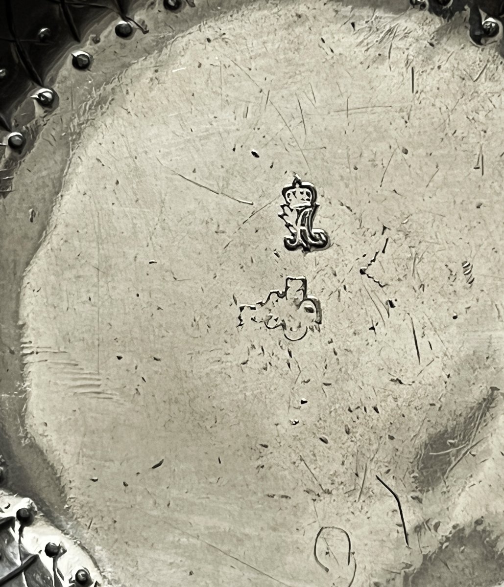 18th-century Silver Tastevin, Paris 1762–1768, With Serpent Motif And Maker's Mark-photo-3