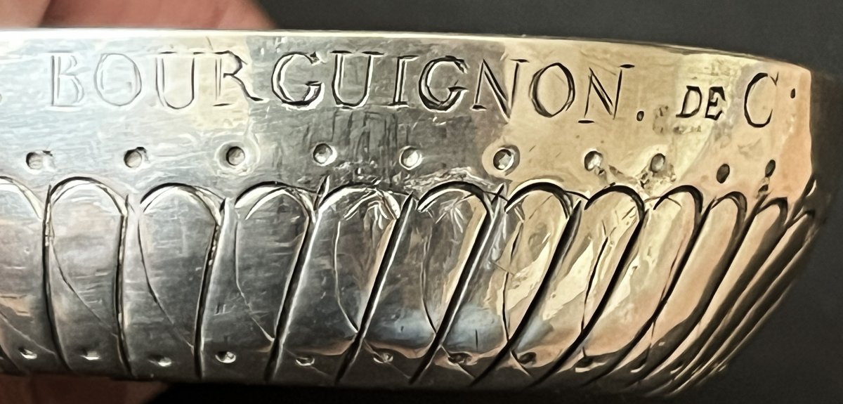 18th-century Silver Tastevin, Paris 1762–1768, With Serpent Motif And Maker's Mark-photo-4