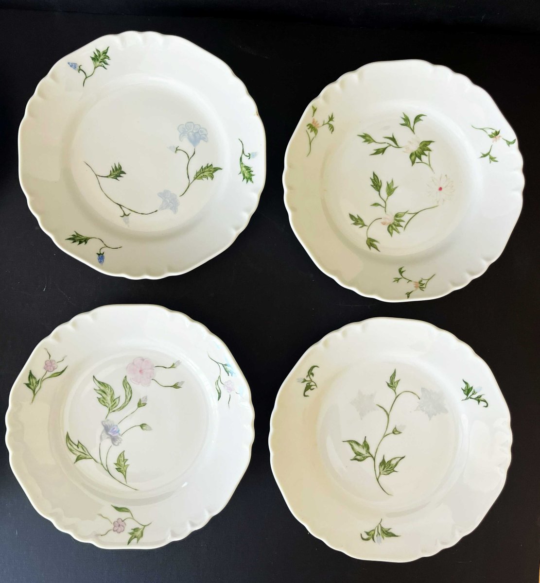 Richard Ginori 67, Eight Hand-painted Dessert Plates, Designed By Mic-photo-3