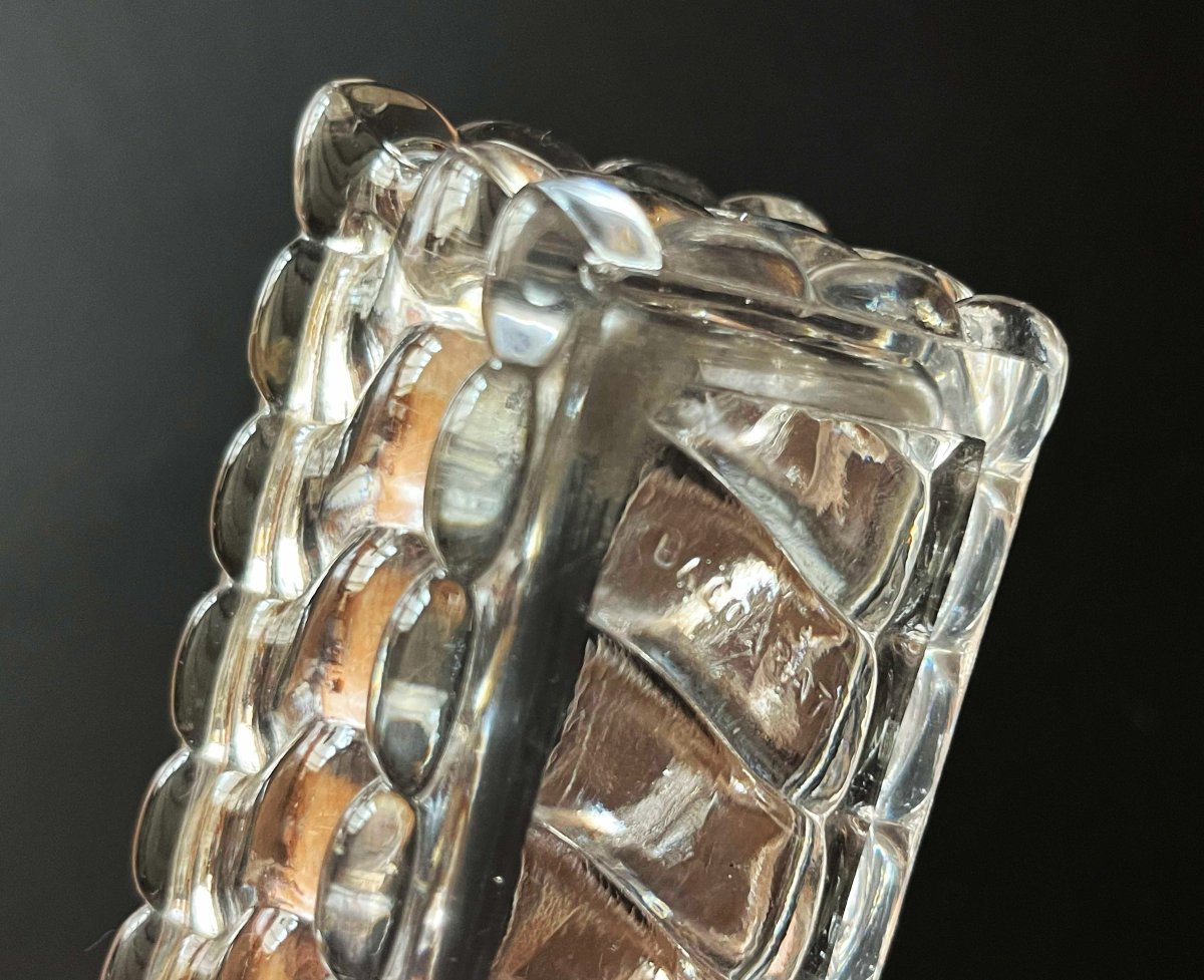 Baccarat, deux éléments de surtout de table modèle Bambou tors, signés-photo-1