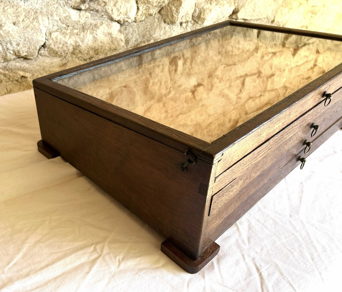 19th-century Paint Merchant's Cabinet, A Piece Of Trade Furniture.-photo-3