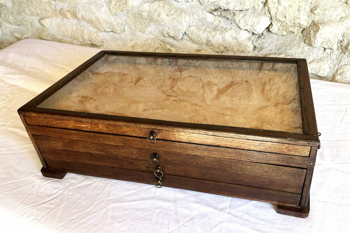 19th-century Paint Merchant's Cabinet, A Piece Of Trade Furniture.-photo-7