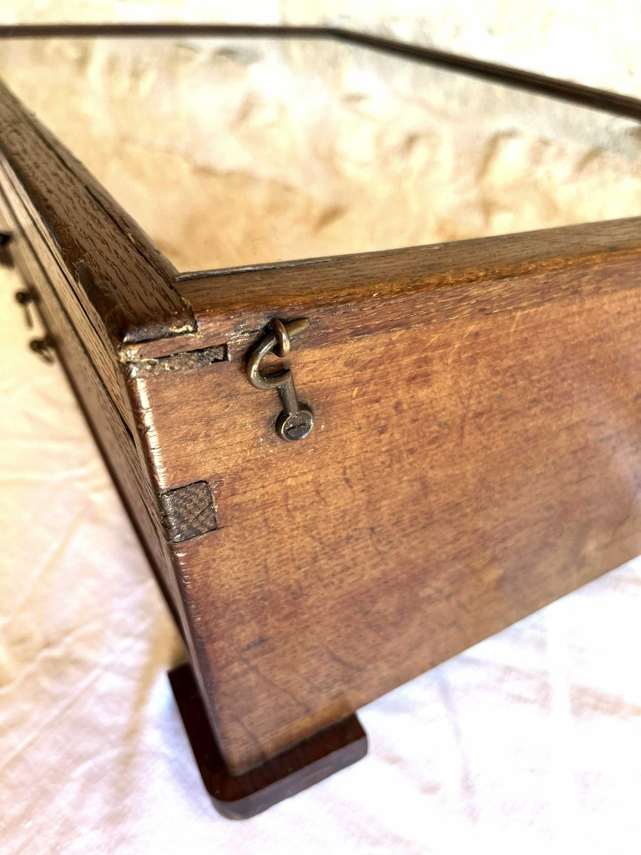 19th-century Paint Merchant's Cabinet, A Piece Of Trade Furniture.-photo-8