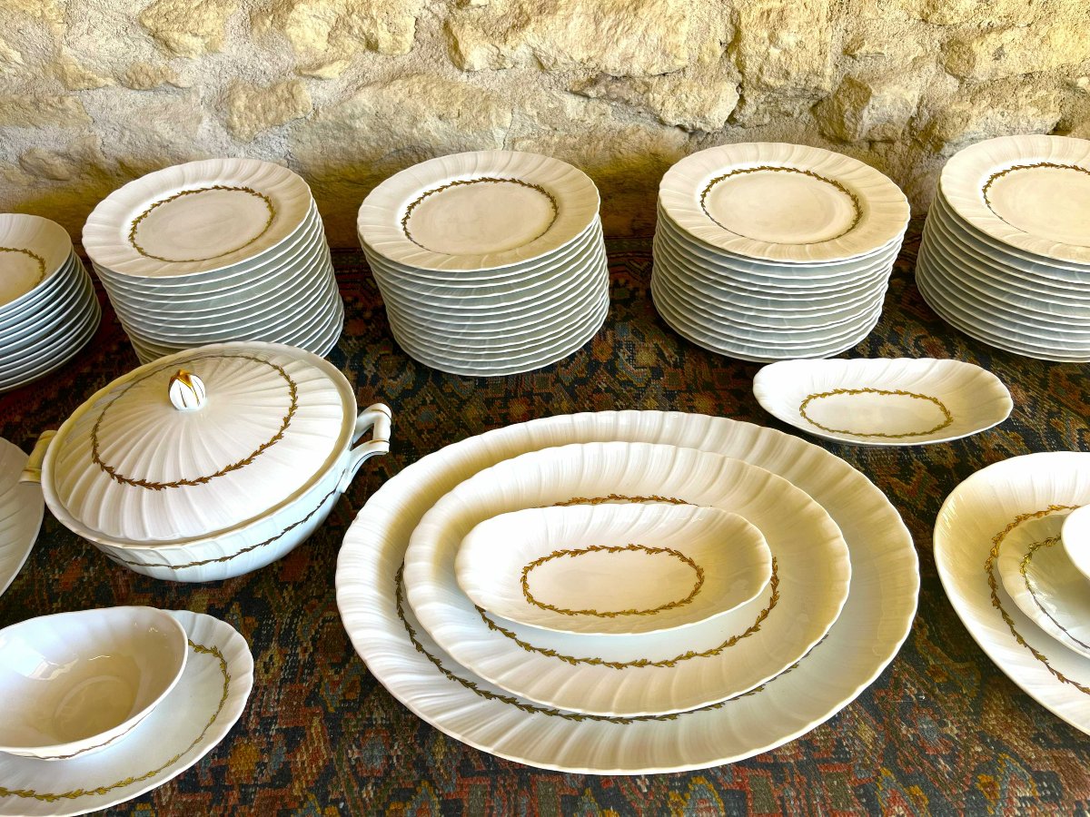 Bernardaud à Limoges très important service "Musset" des années 50, composé de 100 pièces-photo-3