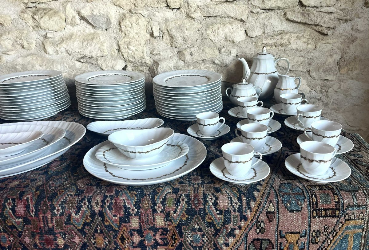 Bernardaud à Limoges très important service "Musset" des années 50, composé de 100 pièces-photo-4
