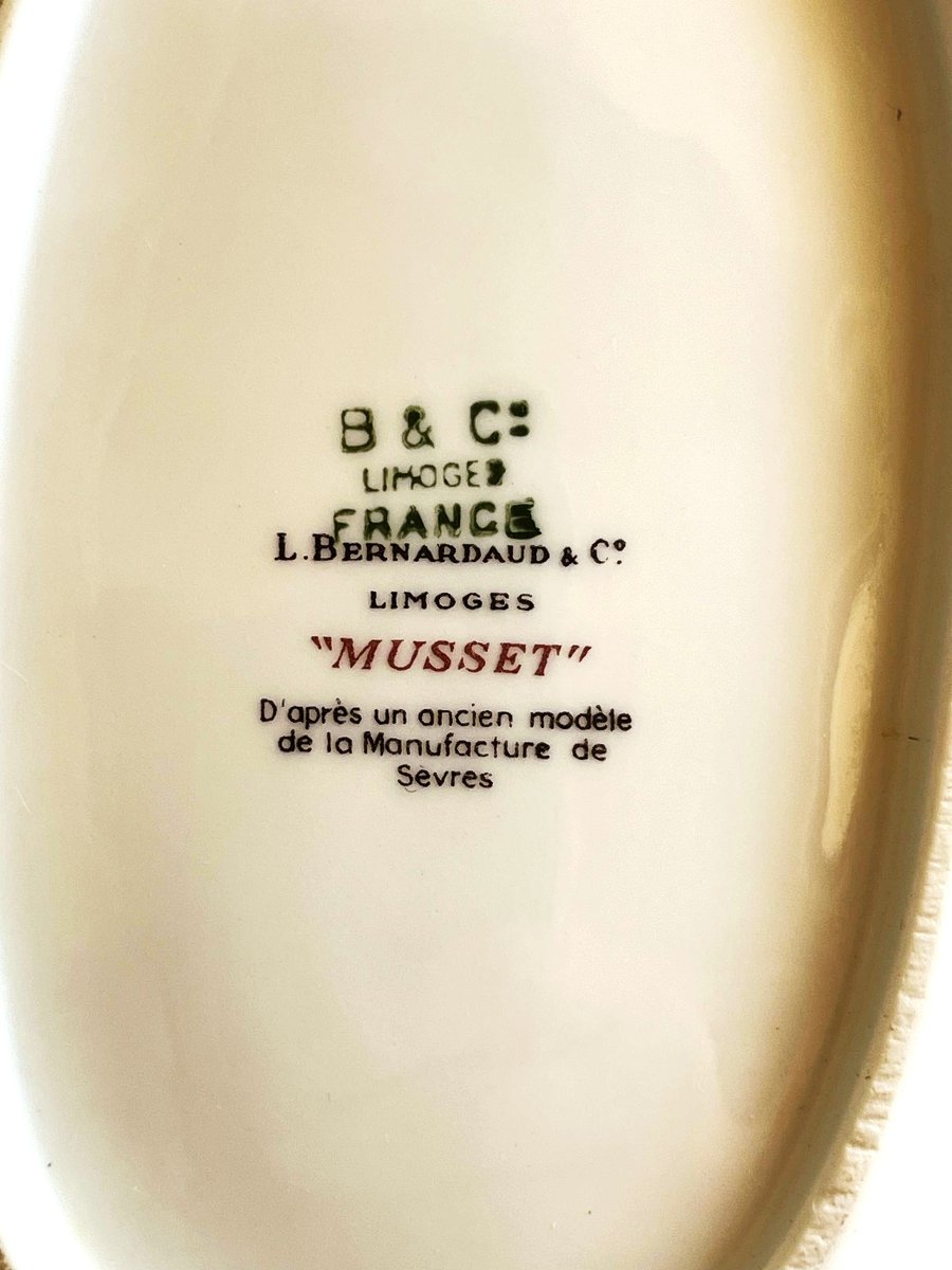 Bernardaud à Limoges très important service "Musset" des années 50, composé de 100 pièces-photo-1