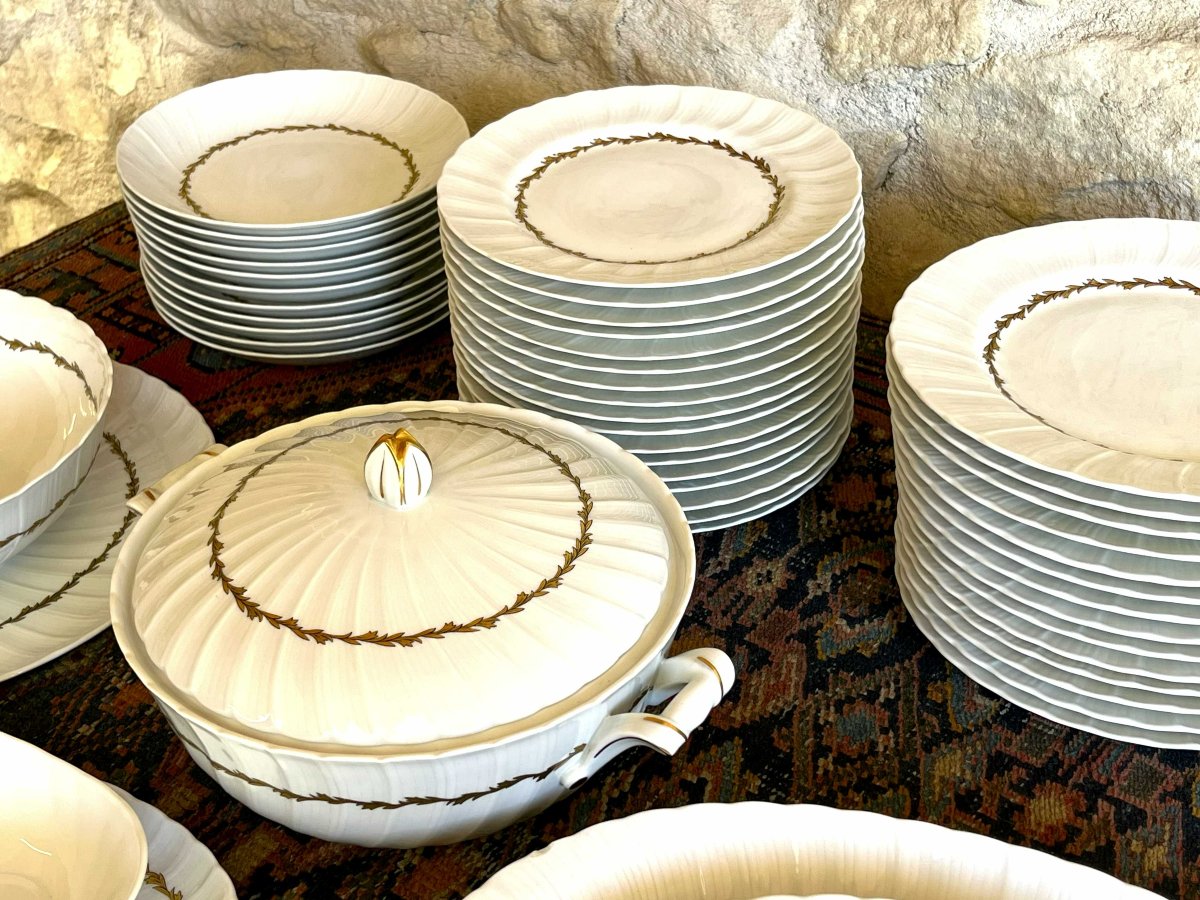 Bernardaud à Limoges très important service "Musset" des années 50, composé de 100 pièces-photo-2