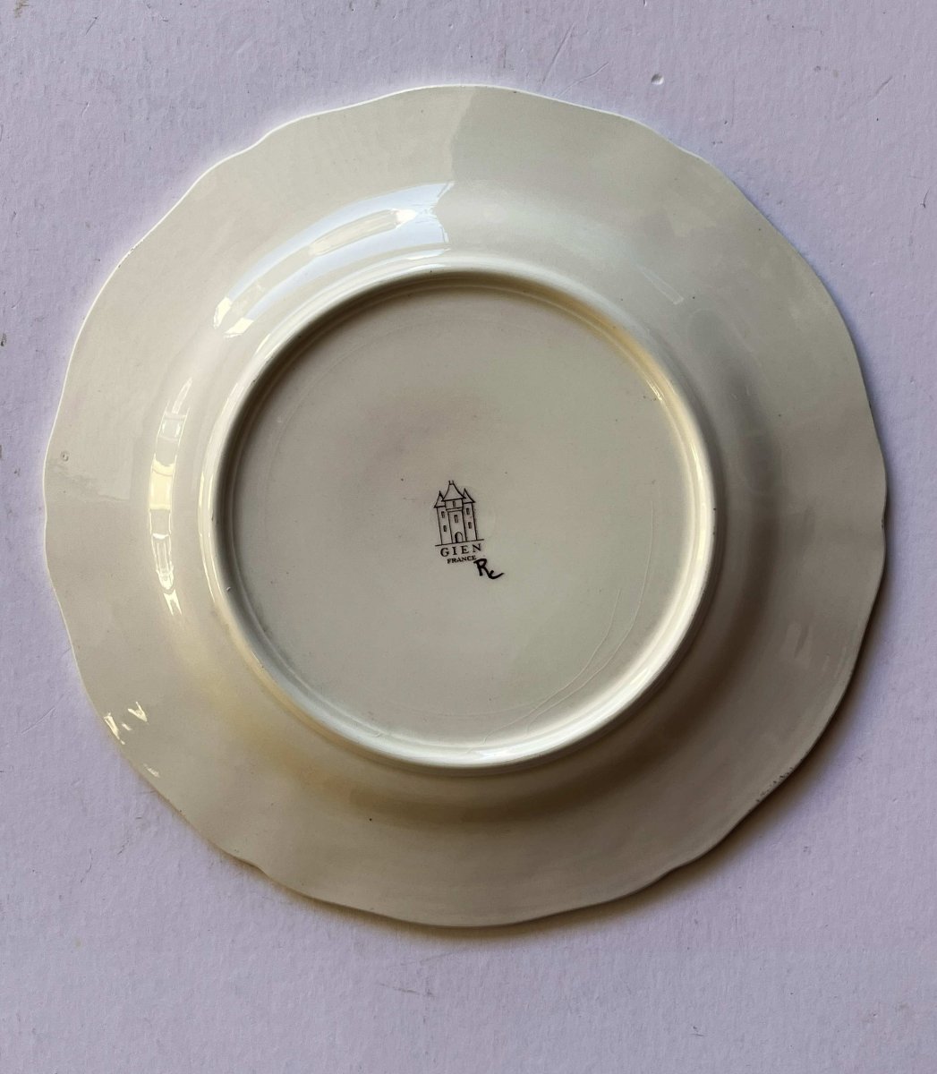 Gien, Rambouillet Line, Partridge Plate And Pheasant Plate.-photo-2
