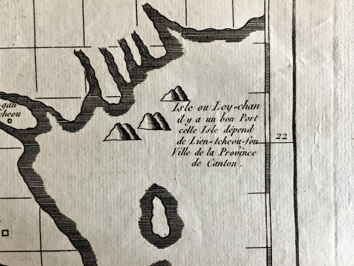 First Map Of Tonkin Late 18th, Vietnam, Indochina-photo-3