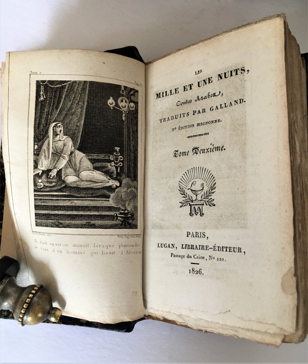 Les Mille Et Une Nuits, Lugan Paris 1826 Arbouys Relieur, 2ème édition Mignonne-photo-4
