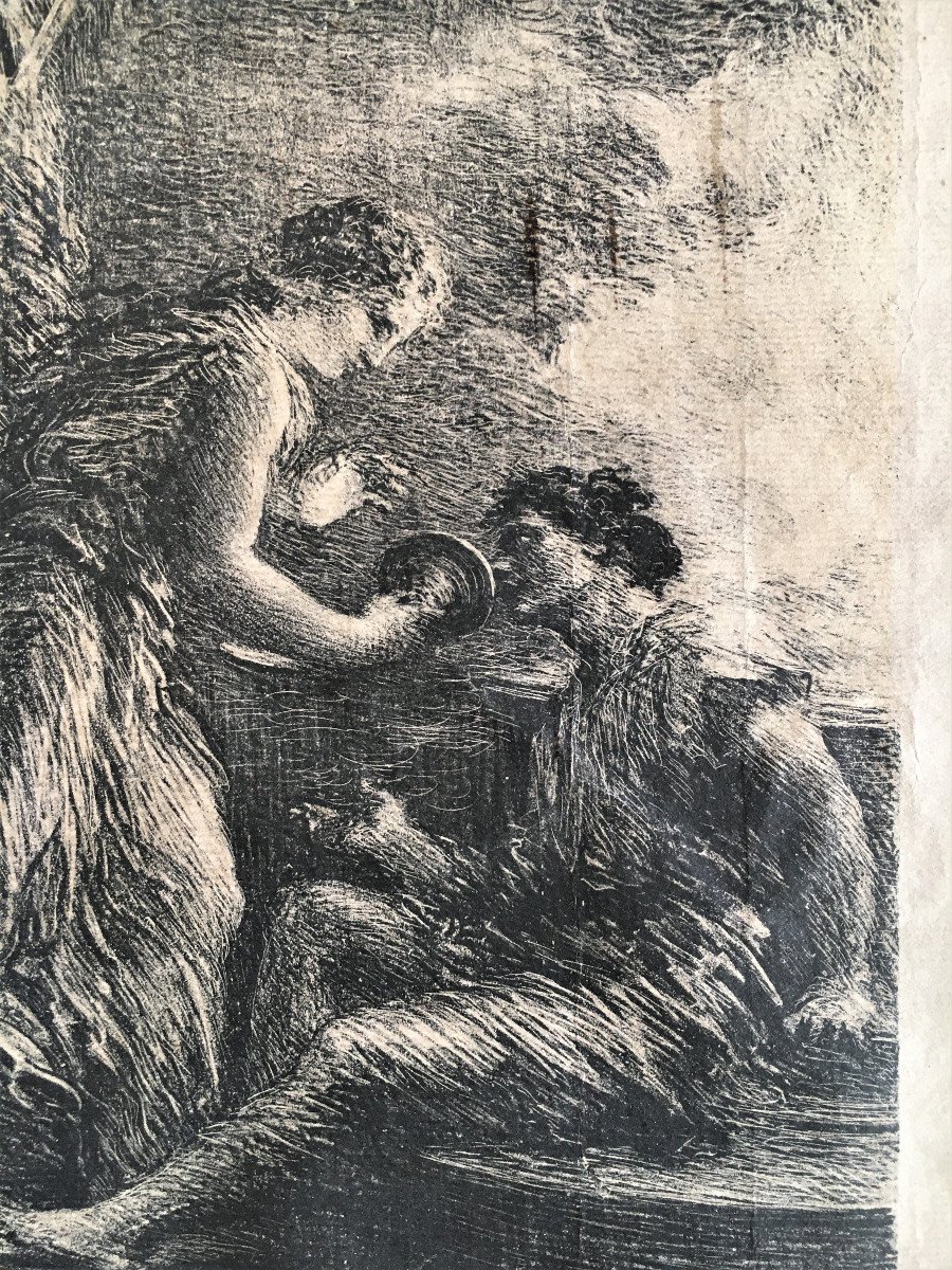 Henri Fantin-latour Lithograph Signed In Pencil-photo-3