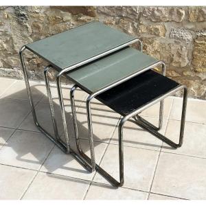 Marcel Breuer Three Tables B9 1925/26 Thonet Editions, Bauhaus Period