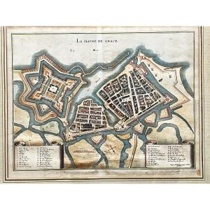 La Havre De Grace (le Hâvre) Print By Jacques Gomboust Around 1650
