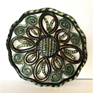 Fase In Vallauris Large Fruit Bowl From The 50s