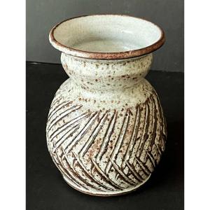 Alain Granet Vallauris Stoneware Vase From The 1960s