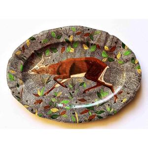 Gien, Rambouillet Set, Large Brocart Dish.
