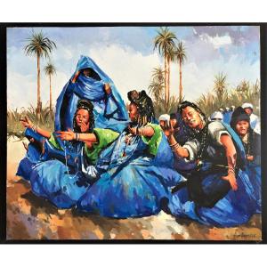 Abdellah Hamimoune Né En 1964, Peintre Marocain, 