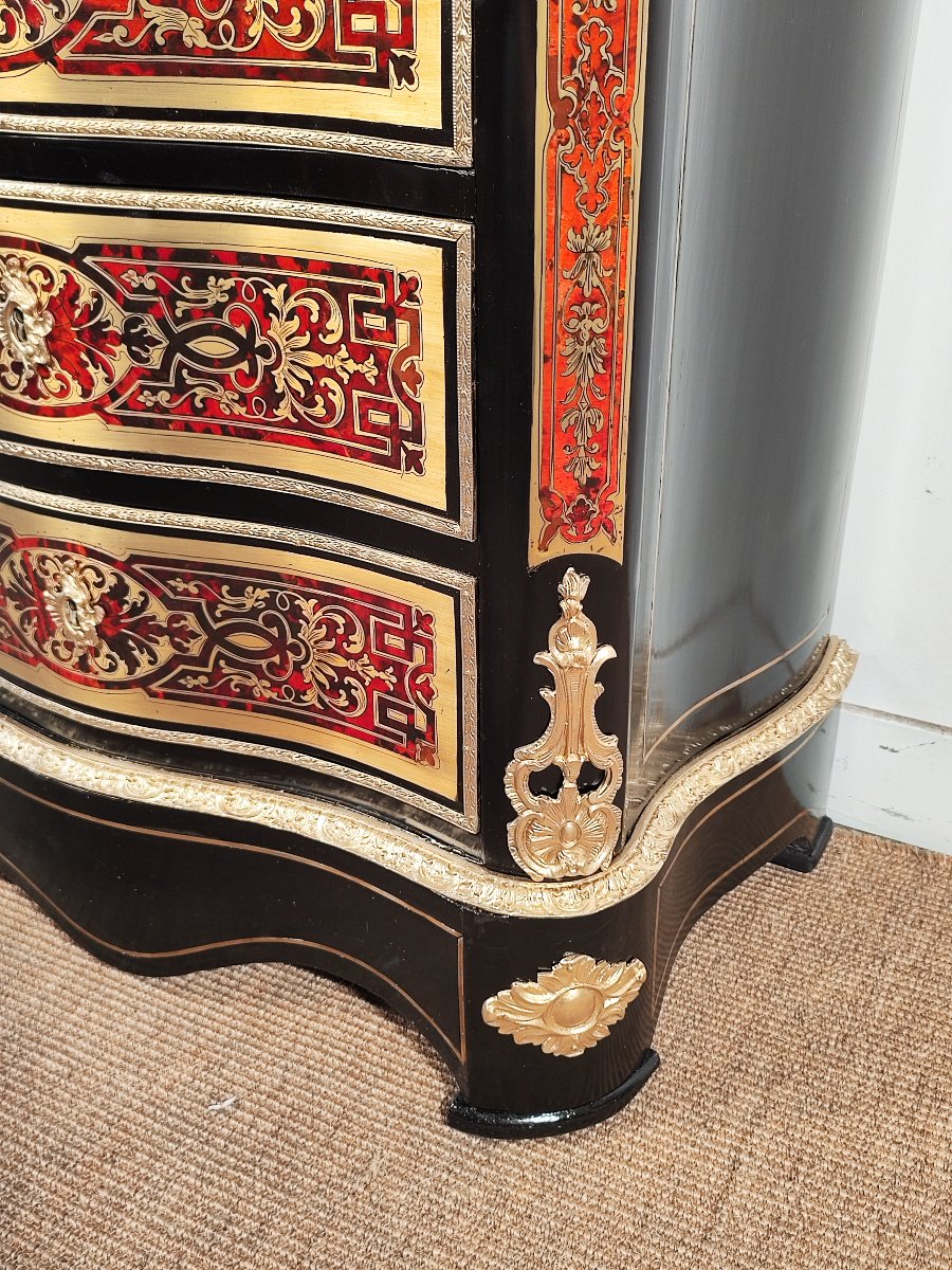 Napoleon III Period Boulle Marquetry Writing Desk-photo-1