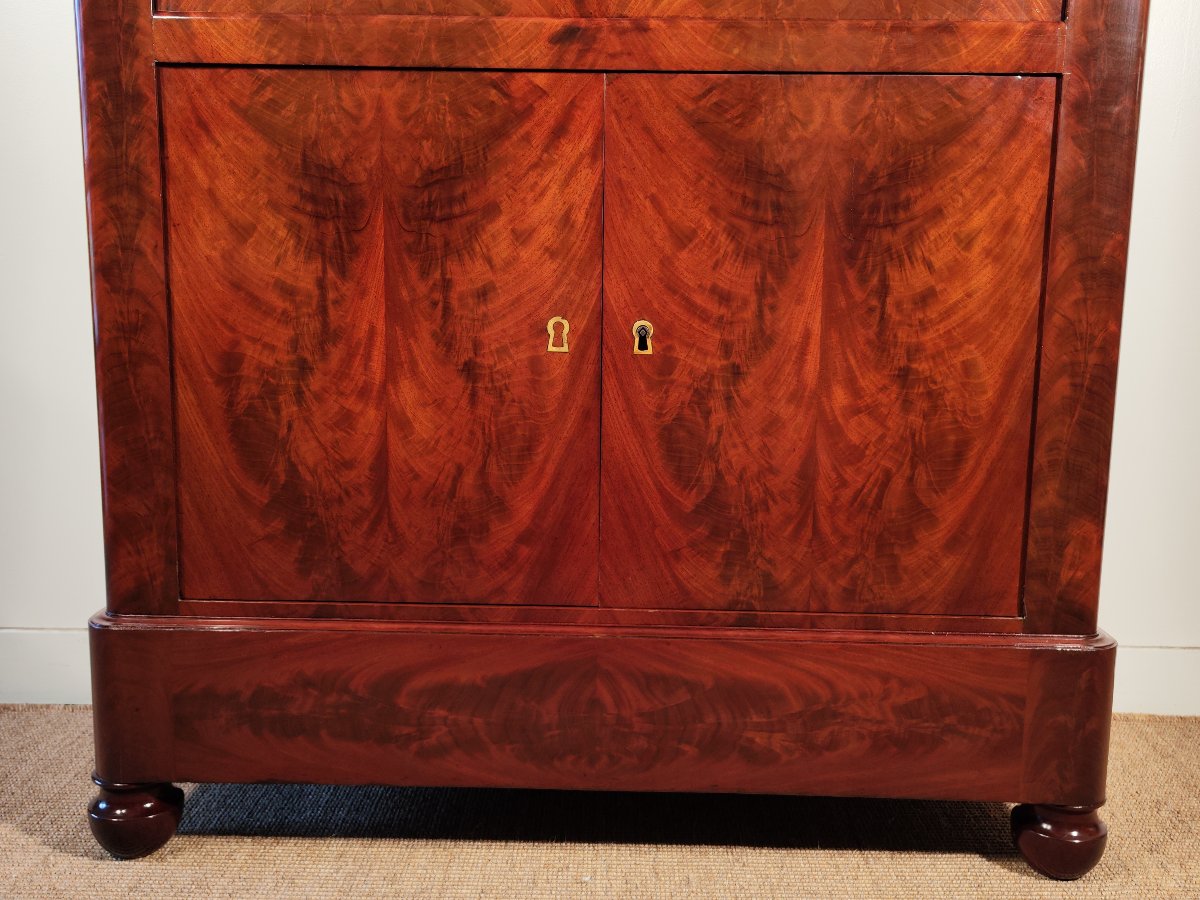 Secretaire en acajou d'époque Restauration-photo-1