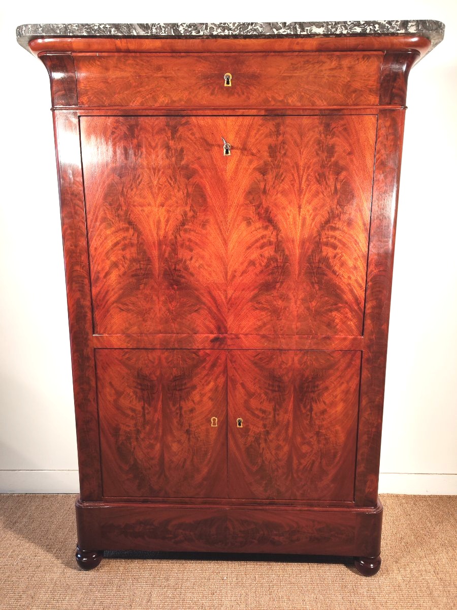 Secretaire en acajou d'époque Restauration