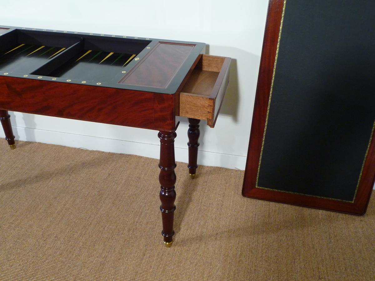 Tric Trac Table In Mahogany