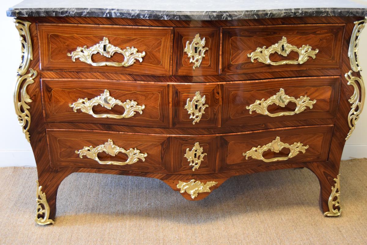 Tomb Louis XV Commode Stamped Magnien
