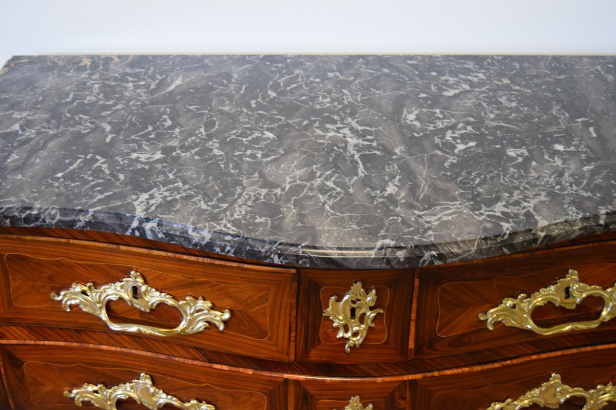 Commode Tombeau d'époque Louis XV estampillé MAGNIEN -photo-6