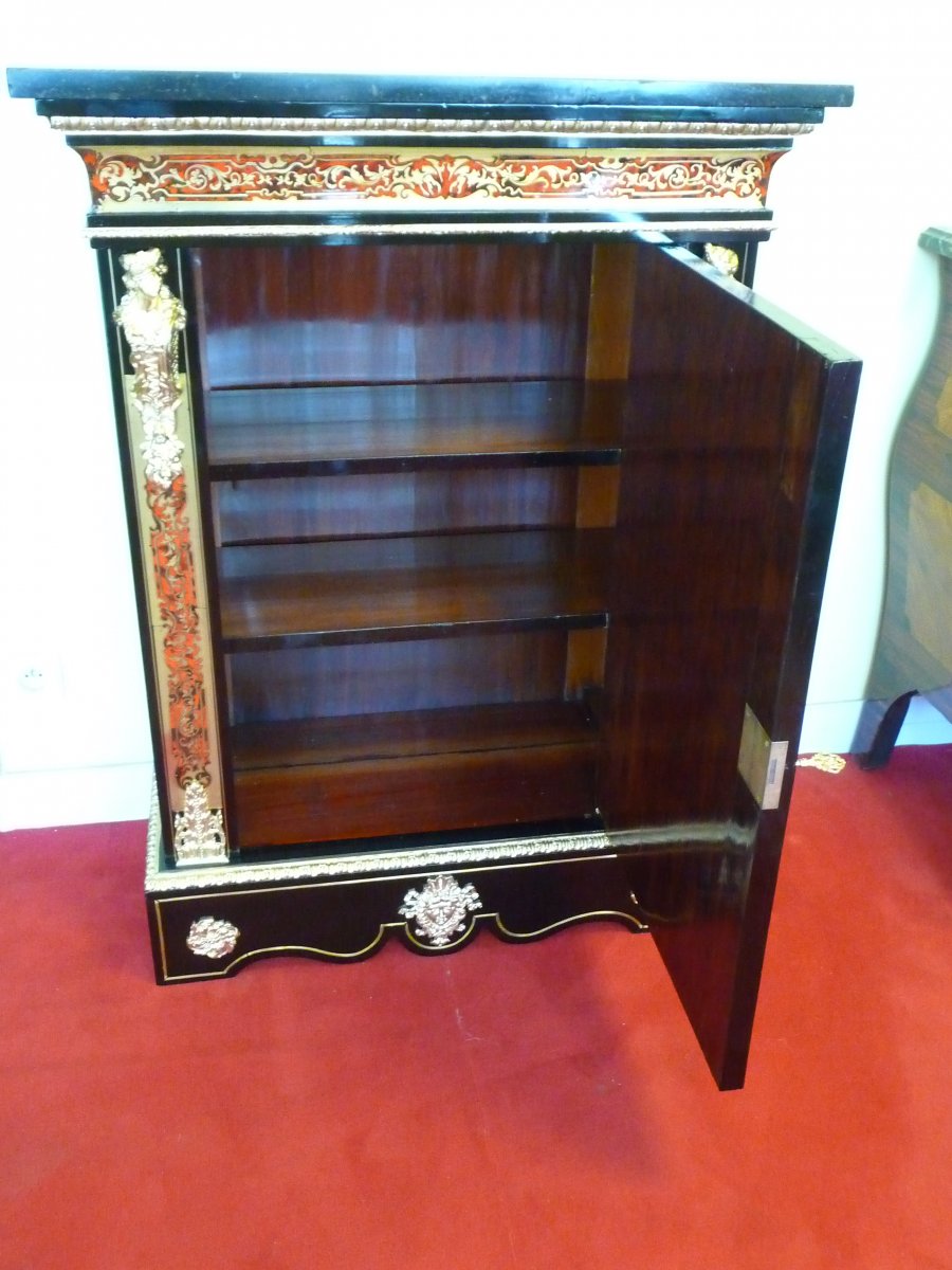 Boulle Marquetry Support Cabinet-photo-4