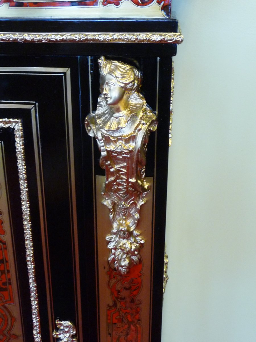 Boulle Marquetry Support Cabinet-photo-1