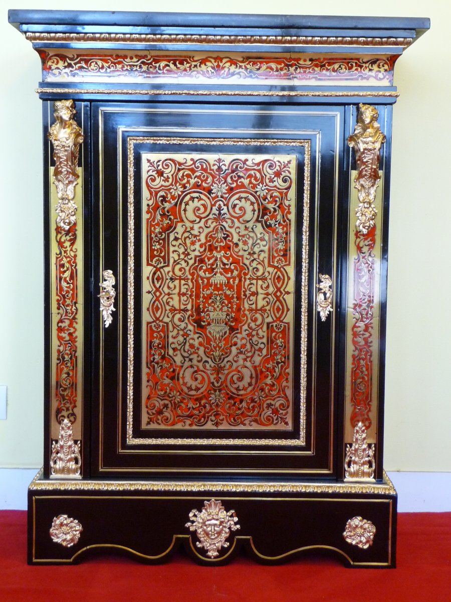 Meuble d'Appui En Marqueterie Boulle