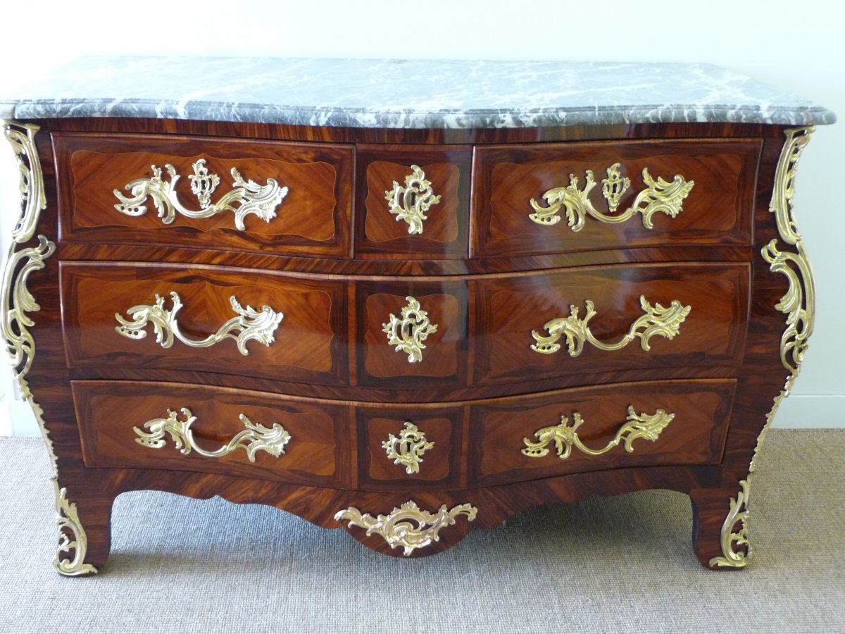 Tomb Commode Stamped L. Boudin Louis XV Period