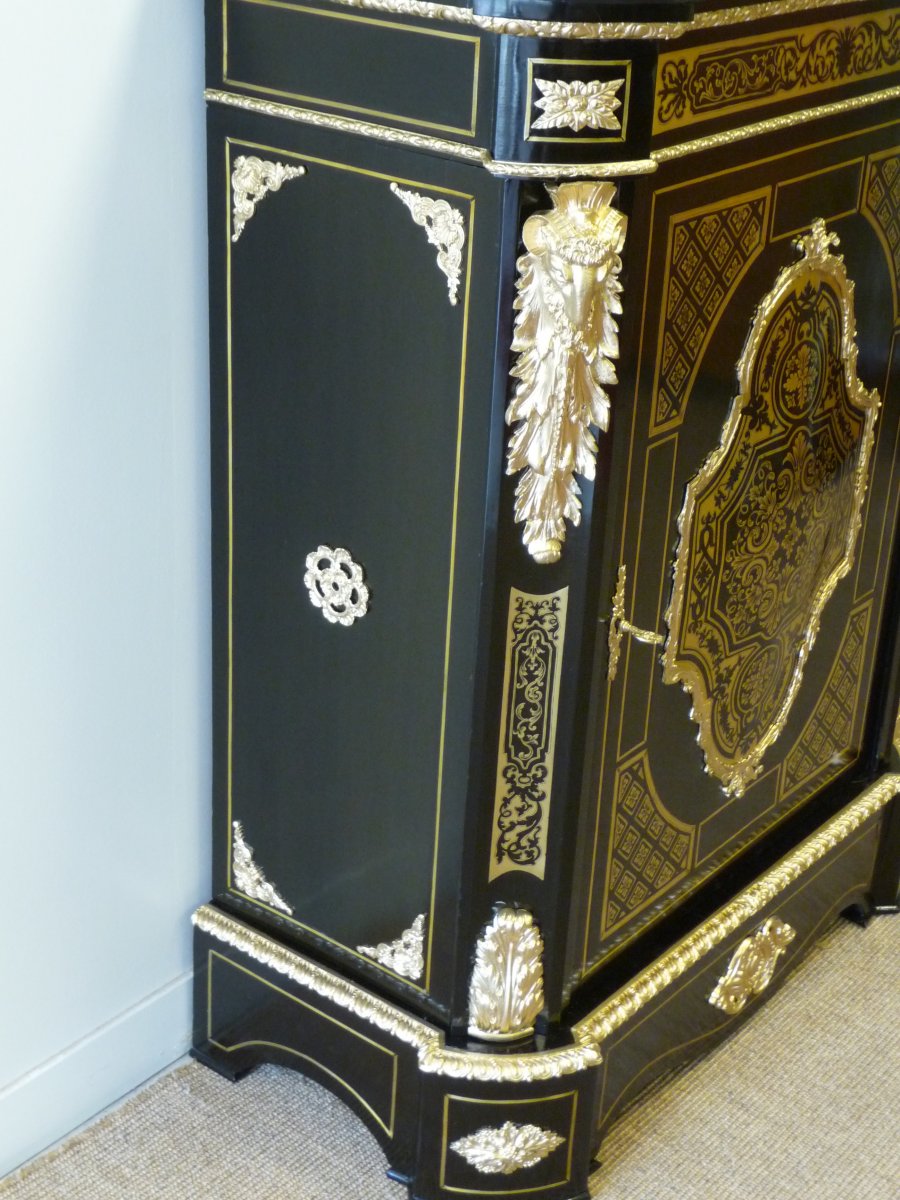 Boulle Marquetry Support Cabinet-photo-3