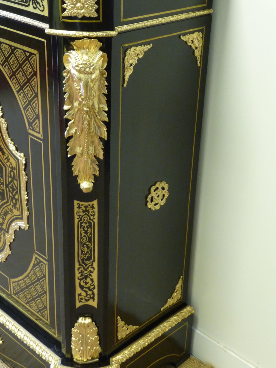 Boulle Marquetry Support Cabinet-photo-4