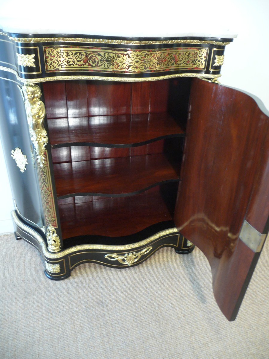 Boulle Marquetry Support Cabinet-photo-7