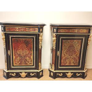 Pair Of Boulle Support Furniture