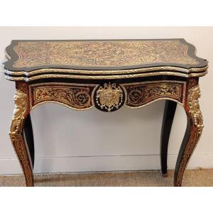 Game Table In Boulle Marquetry