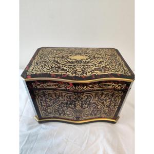 Cigar Humidor In Boulle Marquetry, Napoleon III Period