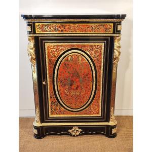 Meuble d'appui en marqueterie boulle
